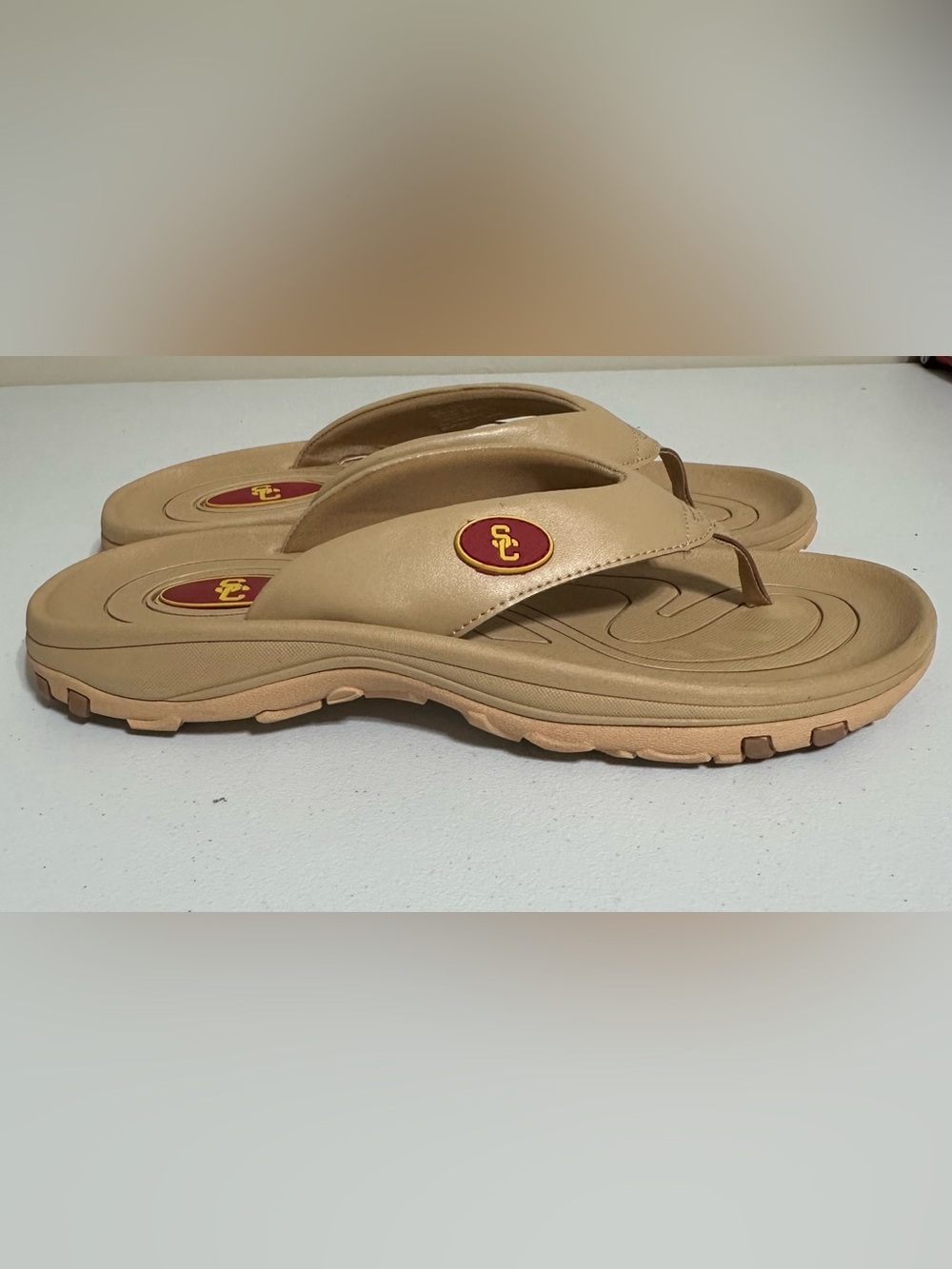 New Zoriz Golf Thong  Sandals Removable Cleats Men’s 12 USC College